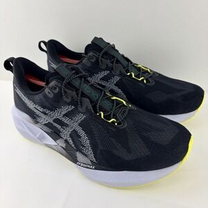 ASICS FF Blast Max Black Gray Yellow Running Shoes Mens 11.5